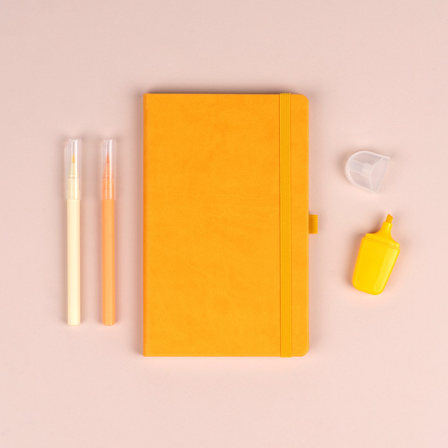 Notizbuch Gelb, liniert, 13 × 21 cm