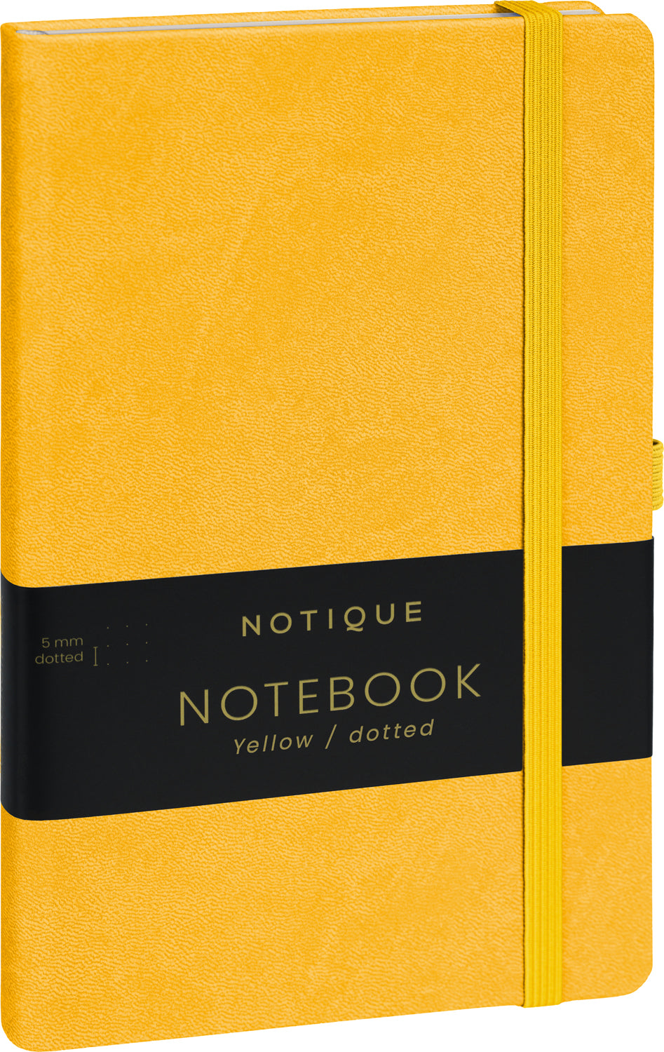 Notizbuch Gelb, gepunktet, 13 × 21 cm