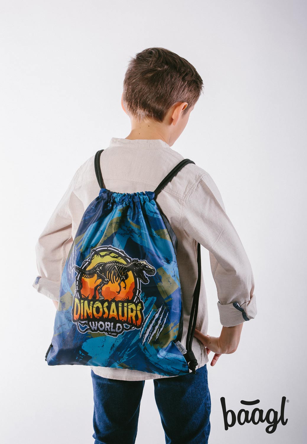 Ergo Dinosaurs World Schulranzen-Set 5tlg: Schulranzen, Federmäppchen, Turnbeutel, Brotdose, Heftmappe