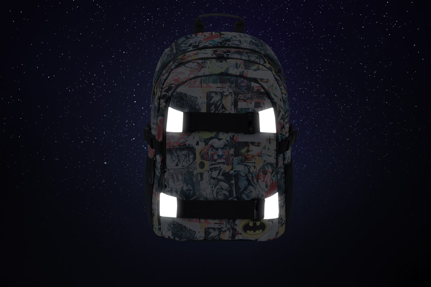 Skate Batman Comics Rucksack-Set 5tlg: Rucksack, Federmäppchen, Turnbeutel, Geldbörse, Heftmappe