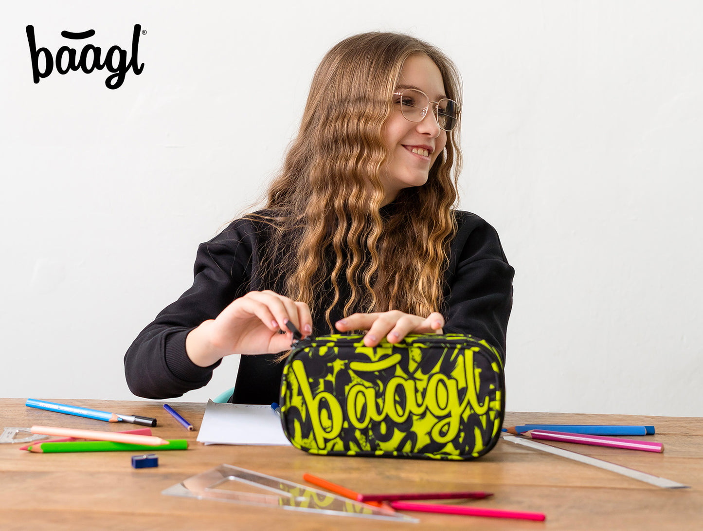 Federmäppchen Etui Lime