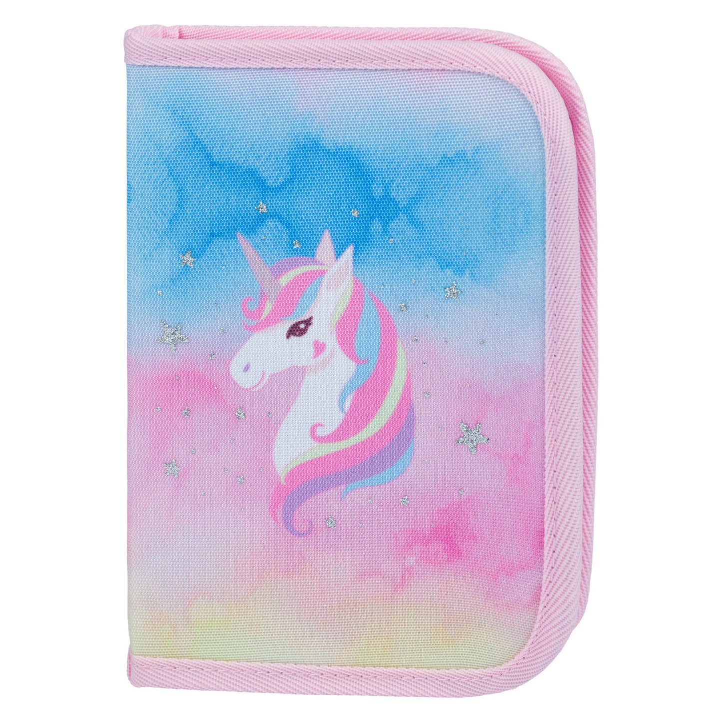 Airy Rainbow Unicorn Rucksack-Set 5tlg: Schulranzen, Federmäppchen, Turnbeutel, Geldbeutel, Brotdose
