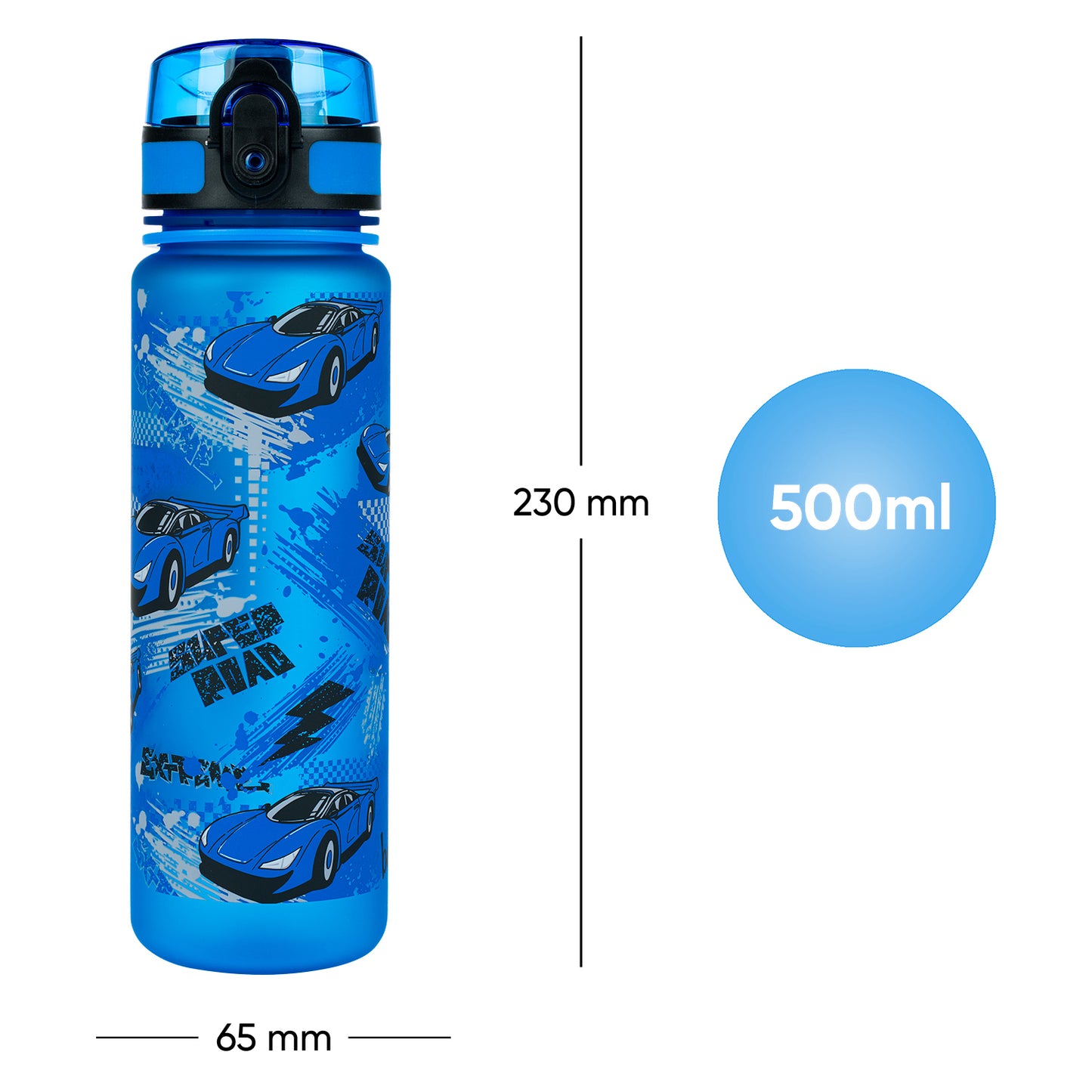 Tritan Trinkflasche Autos, 500 ml