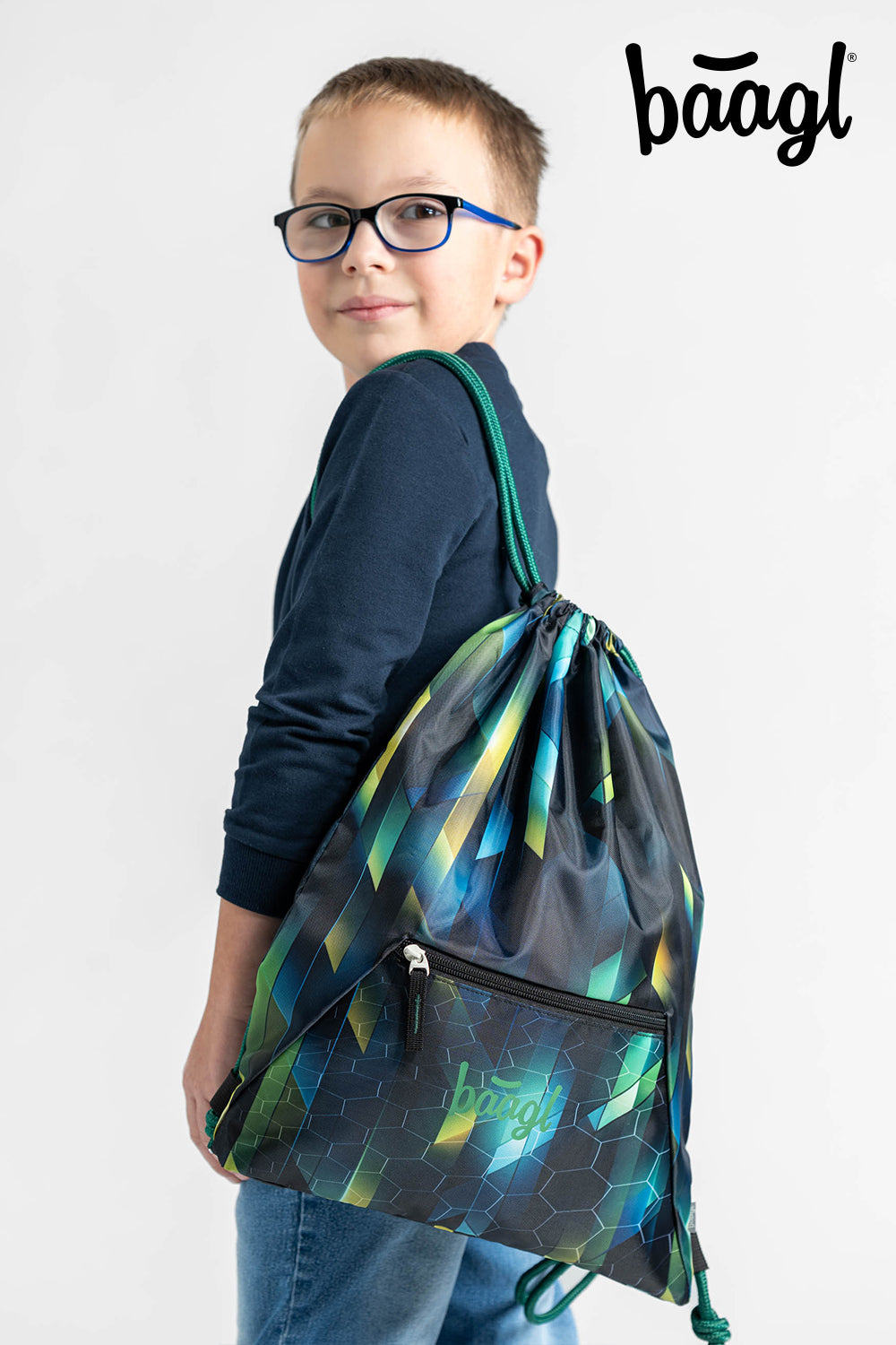 Turnbeutel mit Tasche Fußballspieler