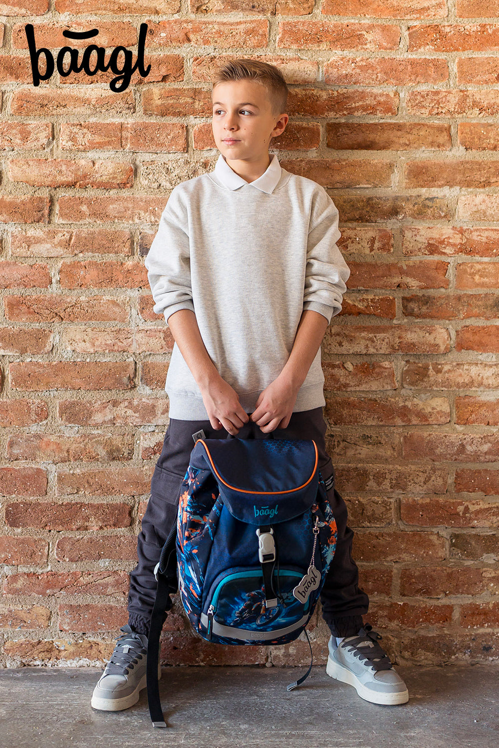 Airy Motorrad Rucksack-Set 3tlg: Rucksack, Federmäppchen, Turnbeutel