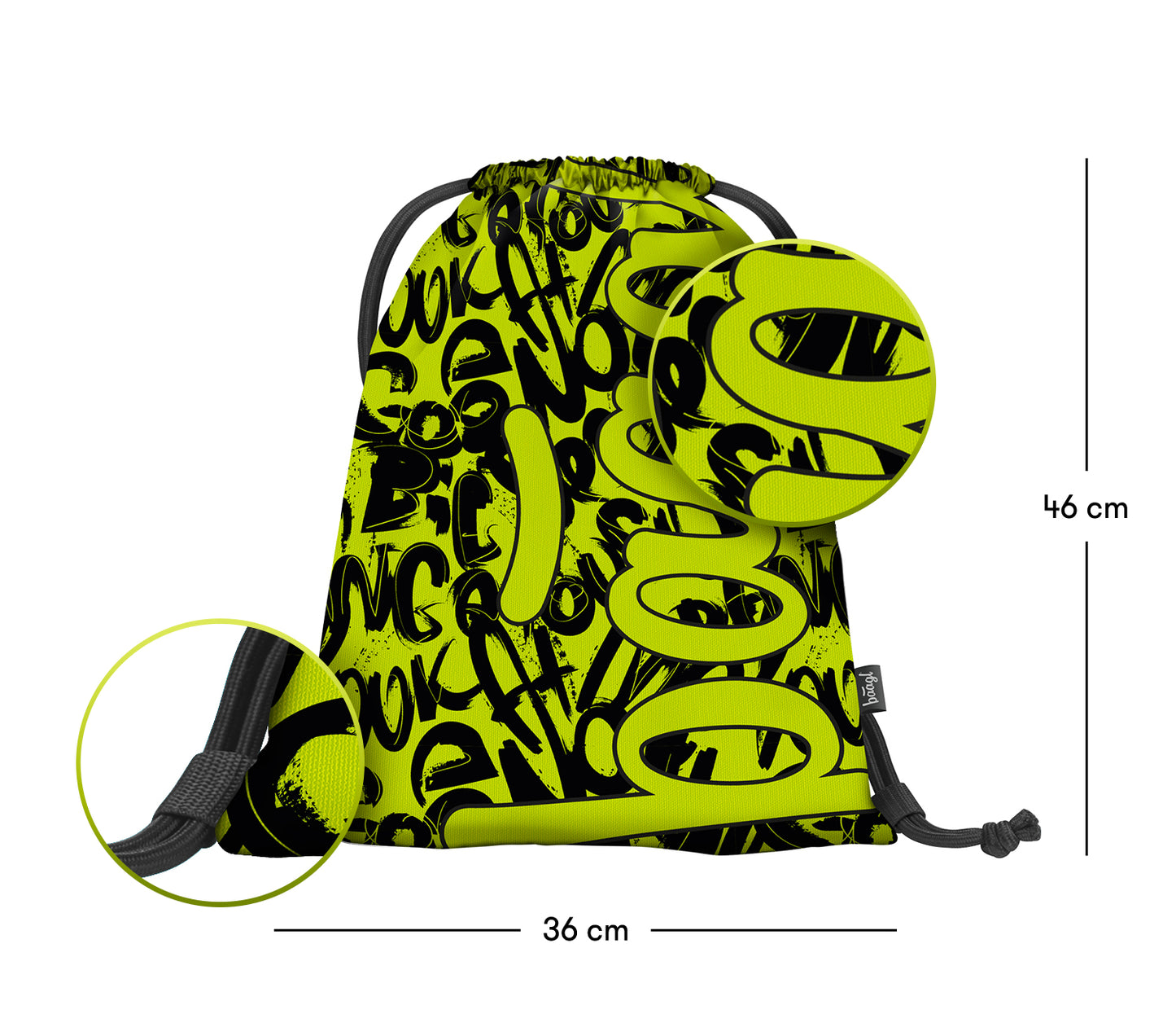 Core Lime Rucksack-Set 3tlg: Rucksack, Federmäppchen, Turnbeutel