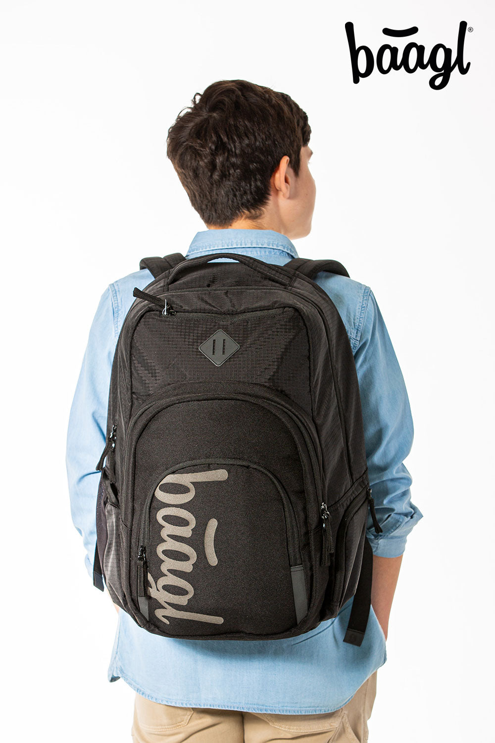 Coolmate Black Rucksack-Set 3tlg: Rucksack, Federmäppchen, Turnbeutel