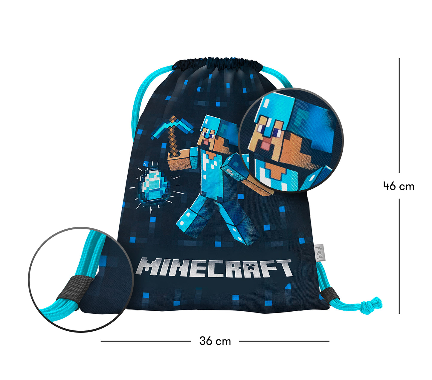 Turnbeutel Minecraft Blue Axe