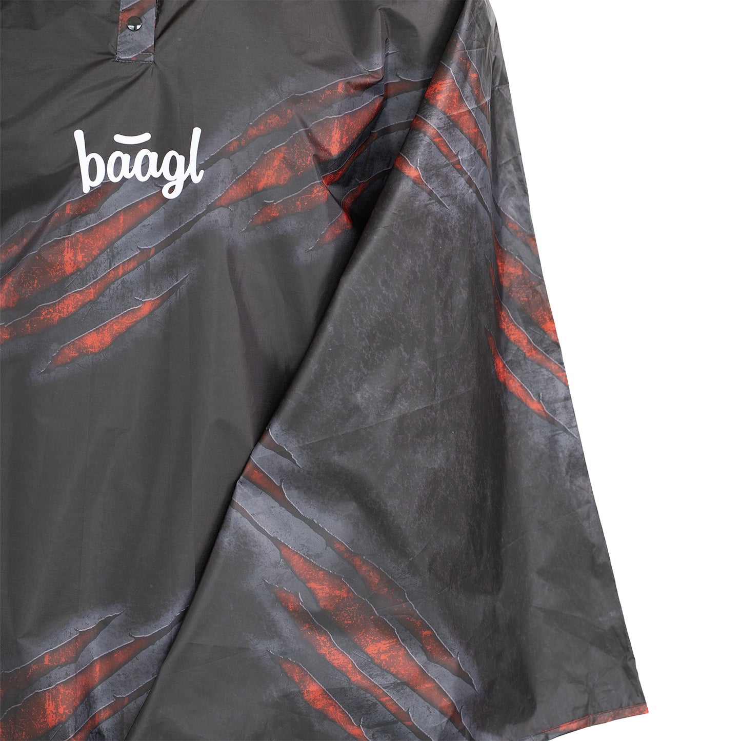 Outdoor-Regenponcho Hoop Lava Gr. L (150 -170 cm)