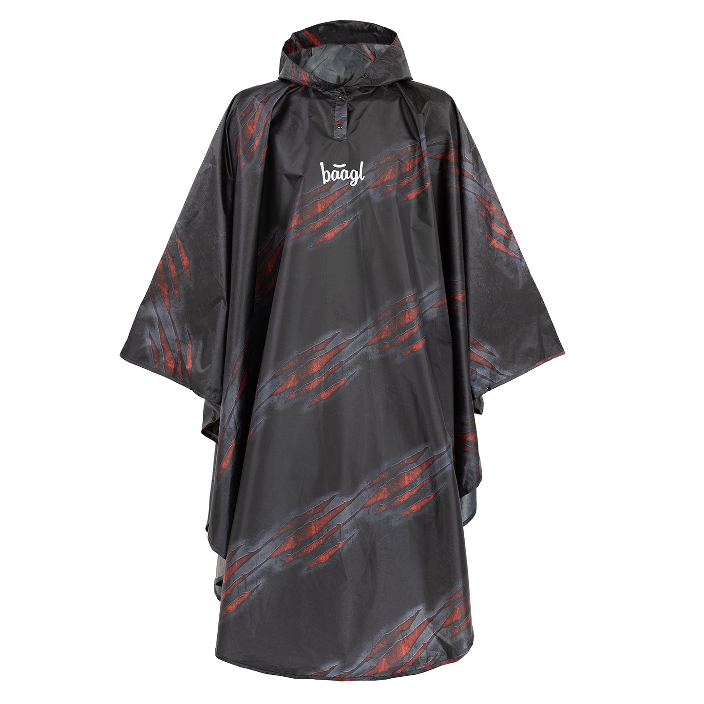 Outdoor-Regenponcho Hoop Lava Gr. L (150 -170 cm)