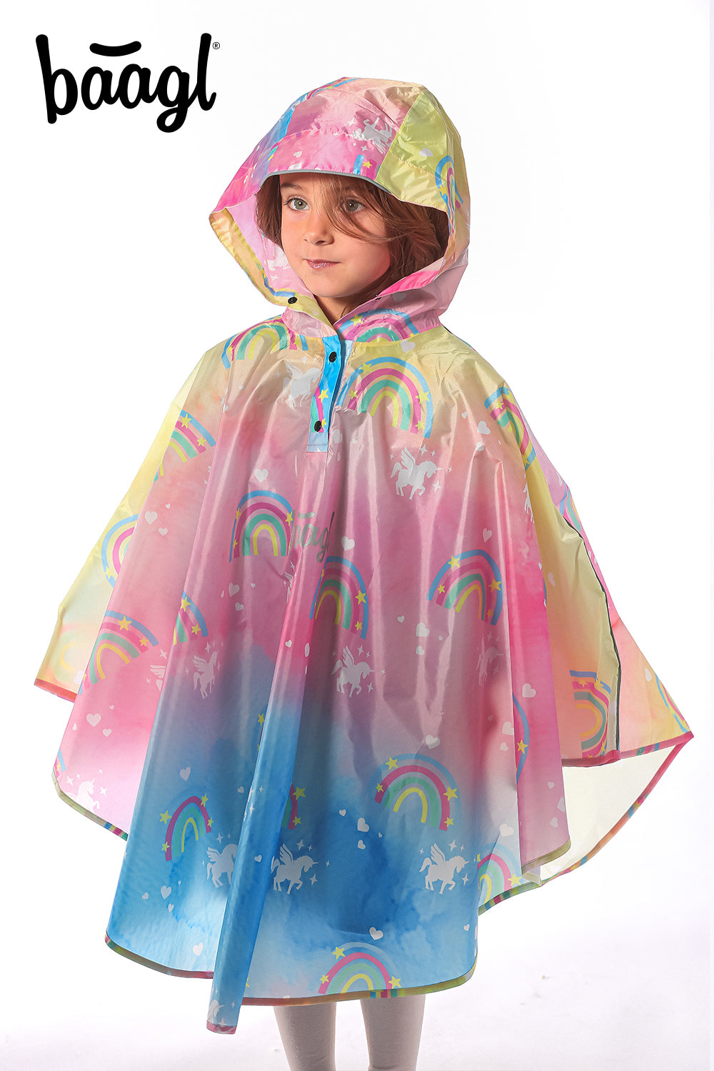 Outdoor-Regenponcho Einhorn Gr. S (110 -130 cm)