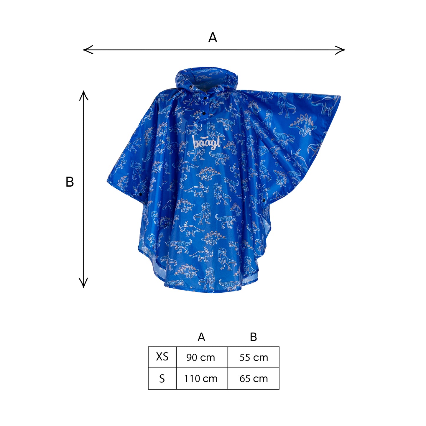 Regenponcho Dino Gr. XS