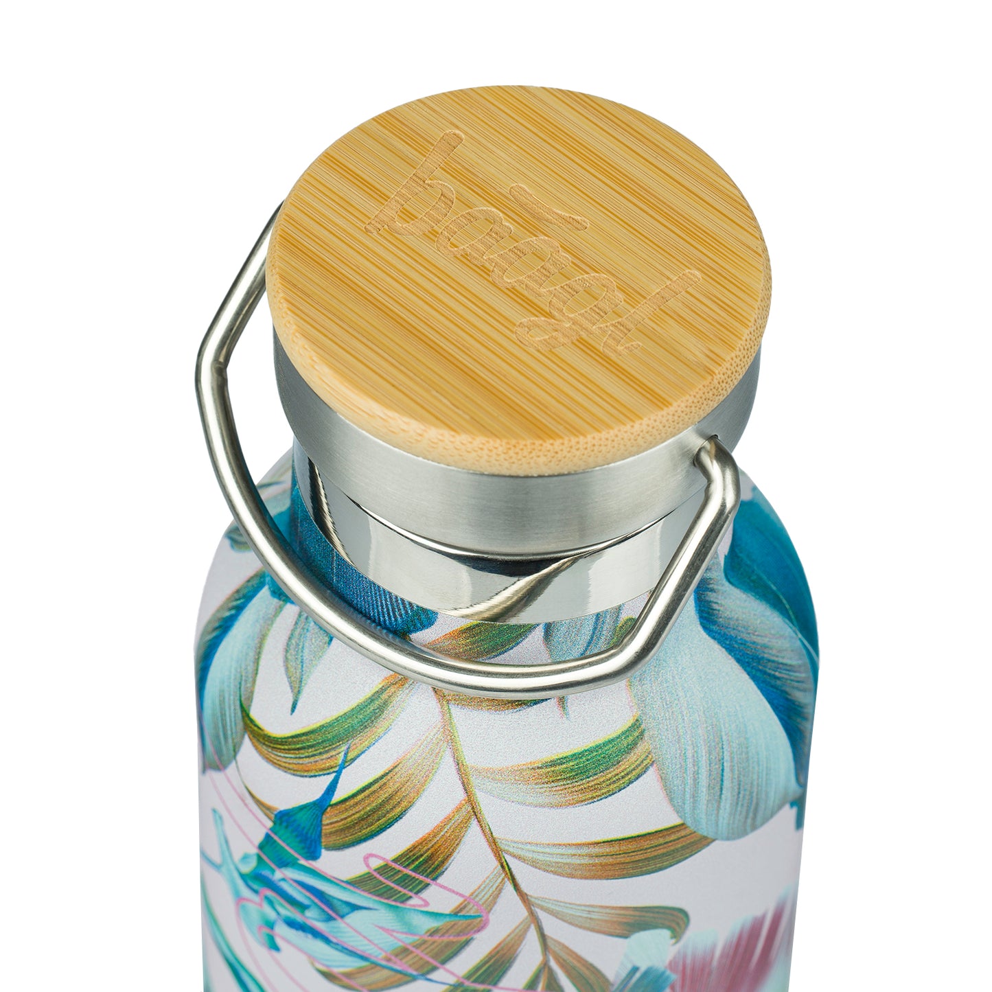 Thermoflasche mit Bambusdeckel Leafs, 500 ml
