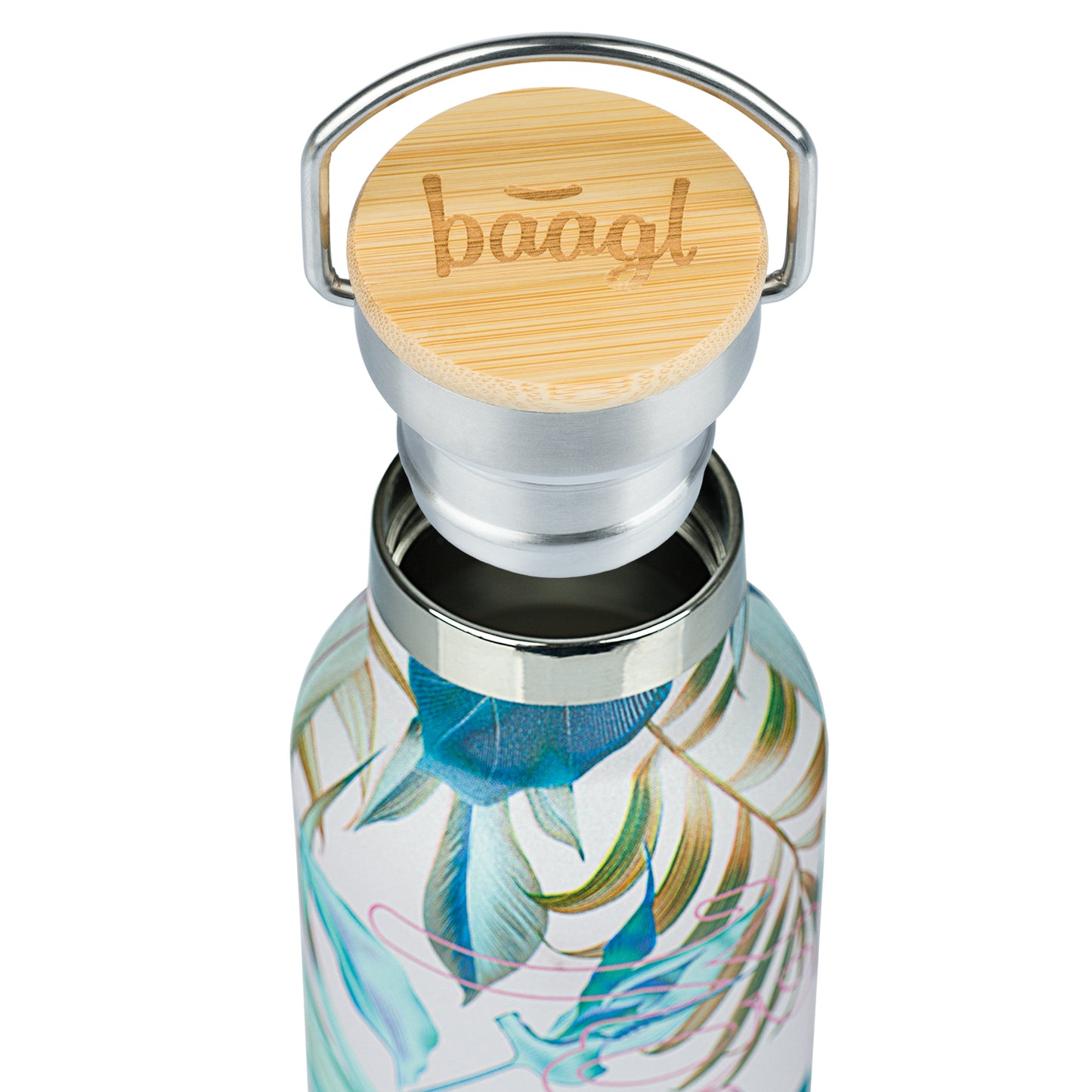 Thermoflasche mit Bambusdeckel Leafs, 500 ml