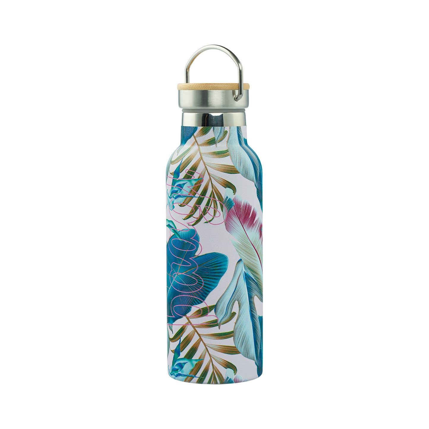 Thermoflasche mit Bambusdeckel Leafs, 500 ml