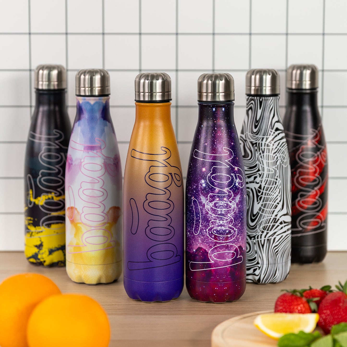Thermosflasche mit Metalldeckel Mixture, 500 ml