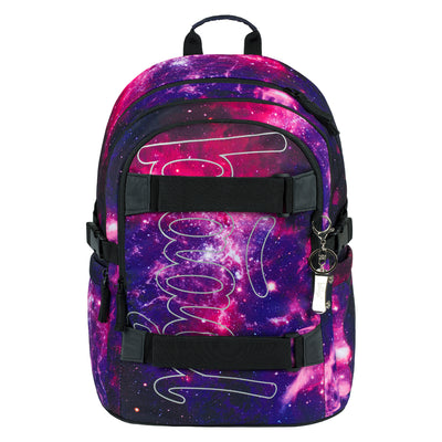 Skate Galaxy Rucksack-Set 5tlg: Rucksack, Federmäppchen, Turnbeutel, Geldbörse, Heftmappe
