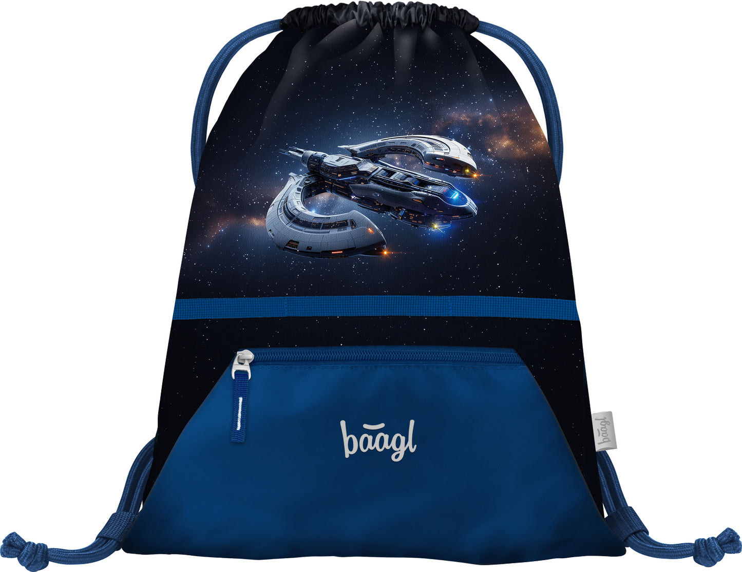 Turnbeutel mit Tasche Space Ship