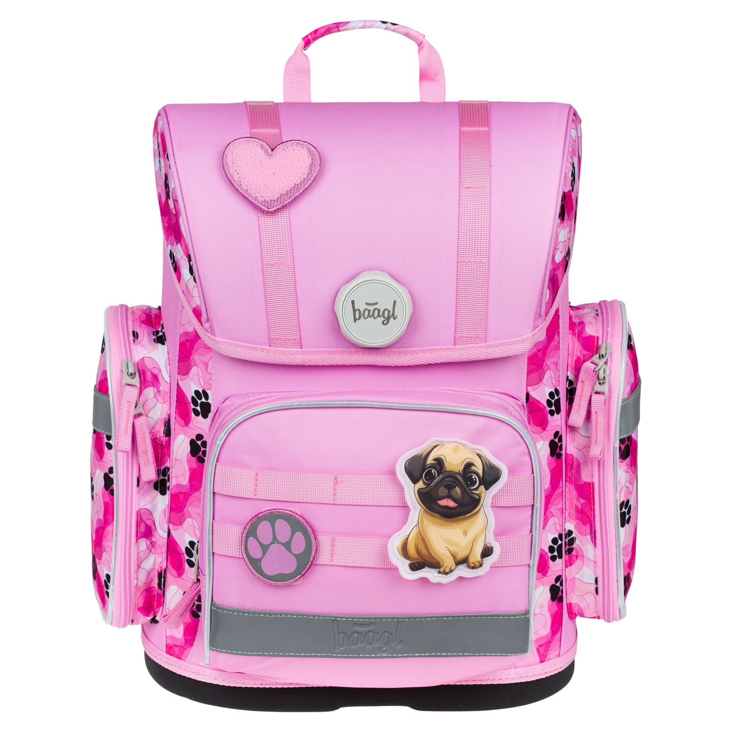 Ergo Pfötchen Schulranzen-Set 5tlg: Schulranzen, Federmäppchen, Turnbeutel, Schürze, Geldbeutel