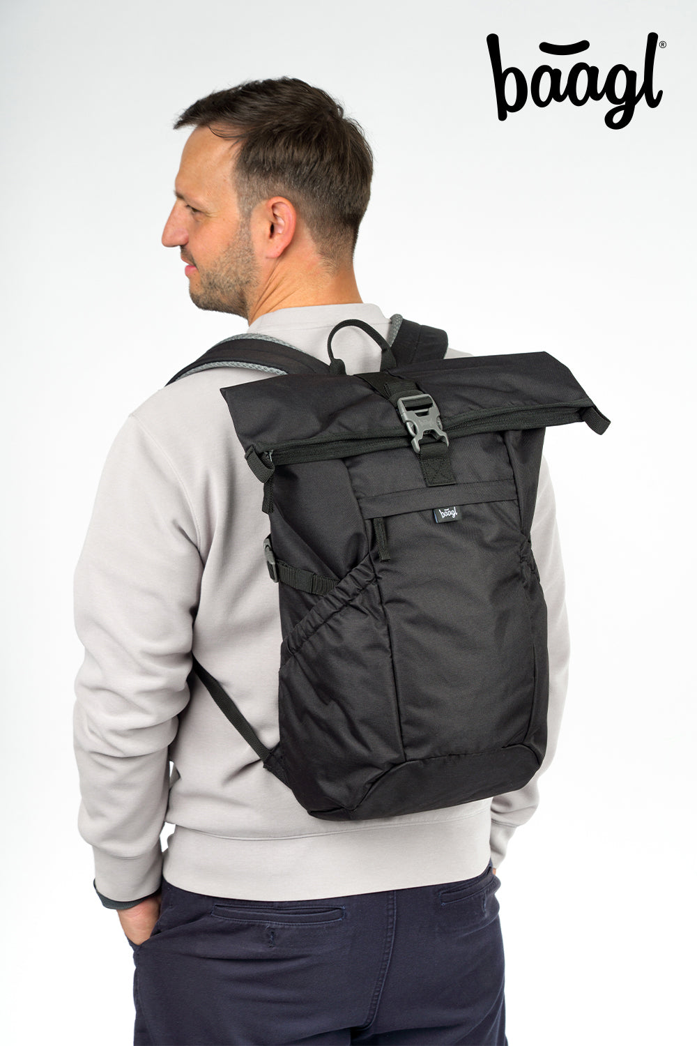 Rucksack Roll Schwarz