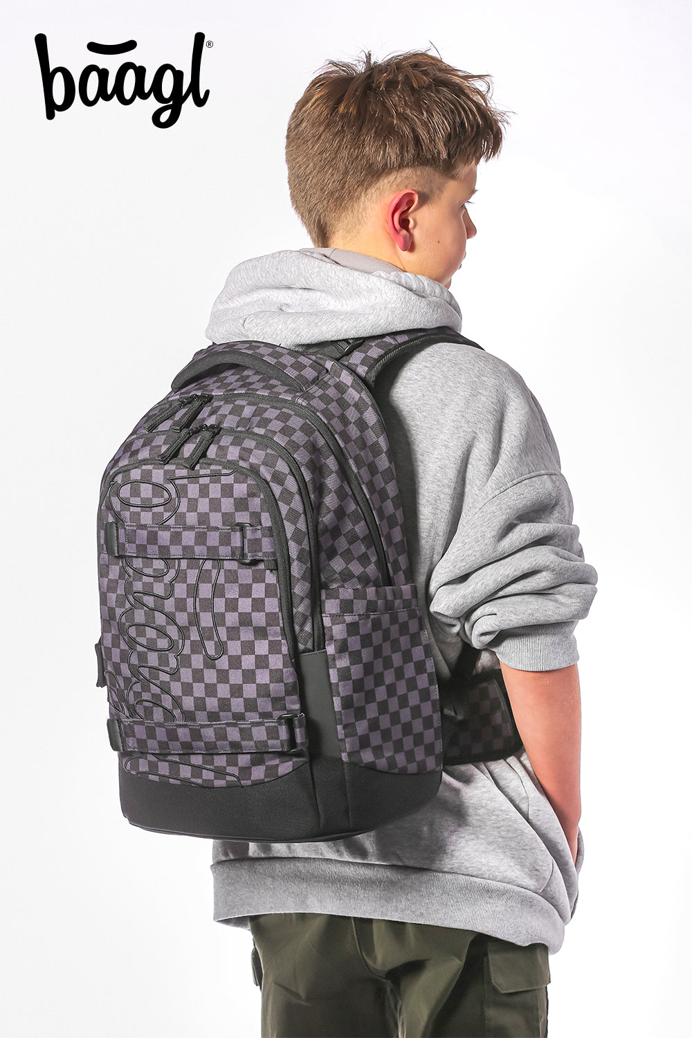 Schulrucksack Skate max SKA grau