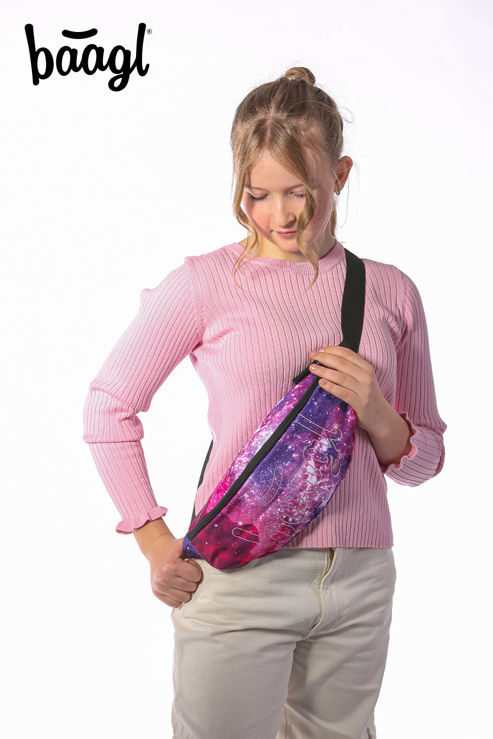 Skate max Galaxy Rucksack-Set 5tlg: Rucksack, Federmäppchen, Turnbeutel, Sporttasche, Bauchtasche