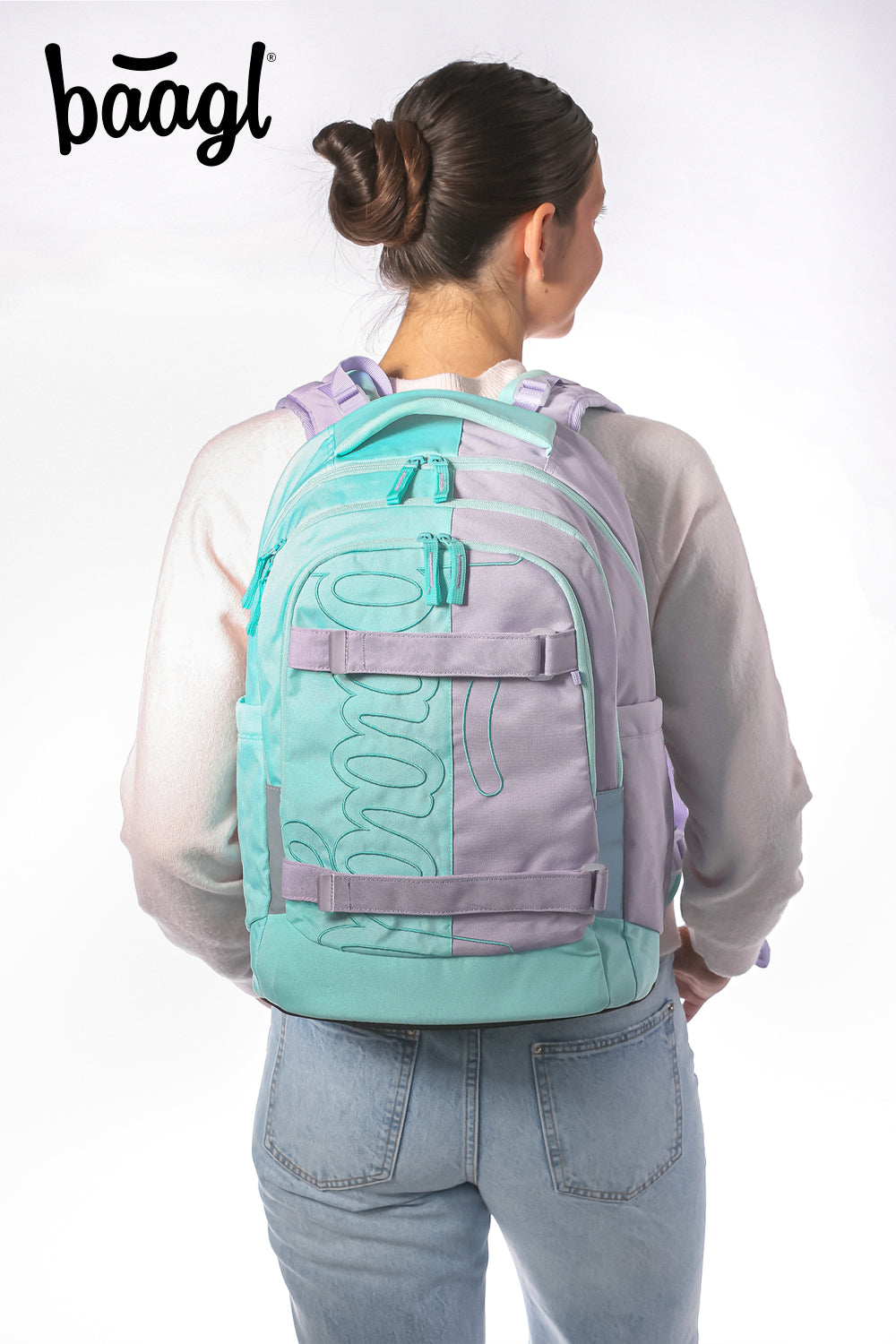 Skate max Sweet Rucksack-Set 5tlg: Rucksack, Federmäppchen, Turnbeutel, Sporttasche, Bauchtasche