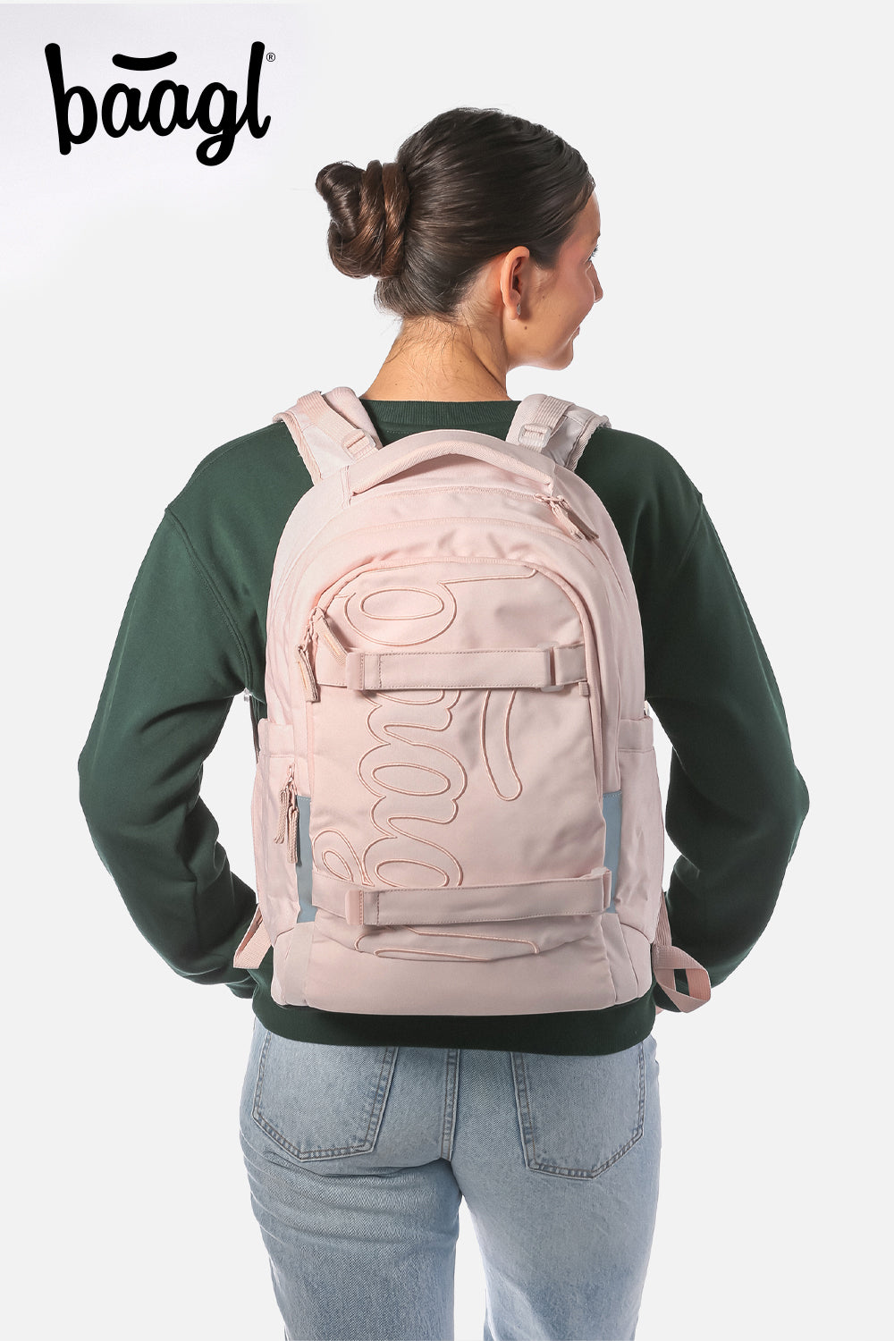 Skate max Creamy Rucksack-Set 3tlg: Rucksack, Federmäppchen, Turnbeutel