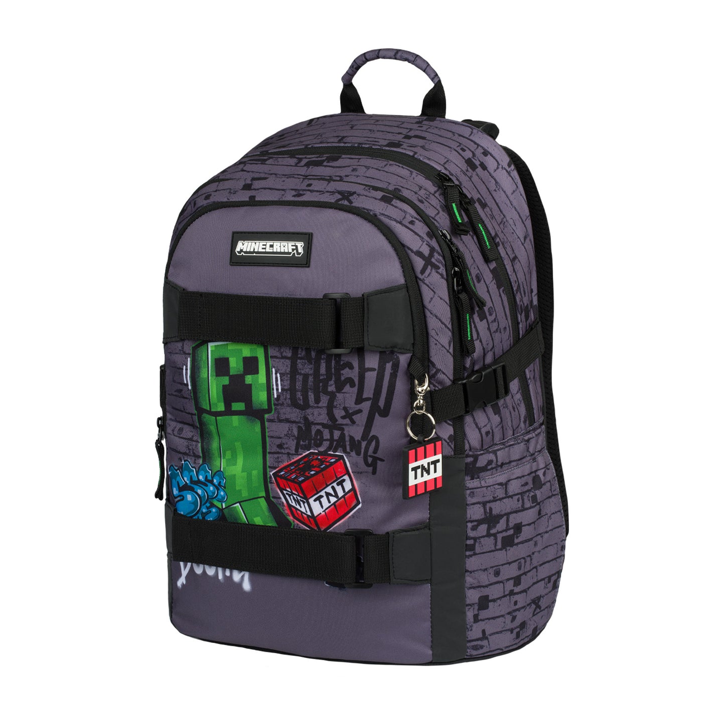 Skate Minecraft Rucksack-Set 3tlg: Rucksack, Etui, Turnbeutel