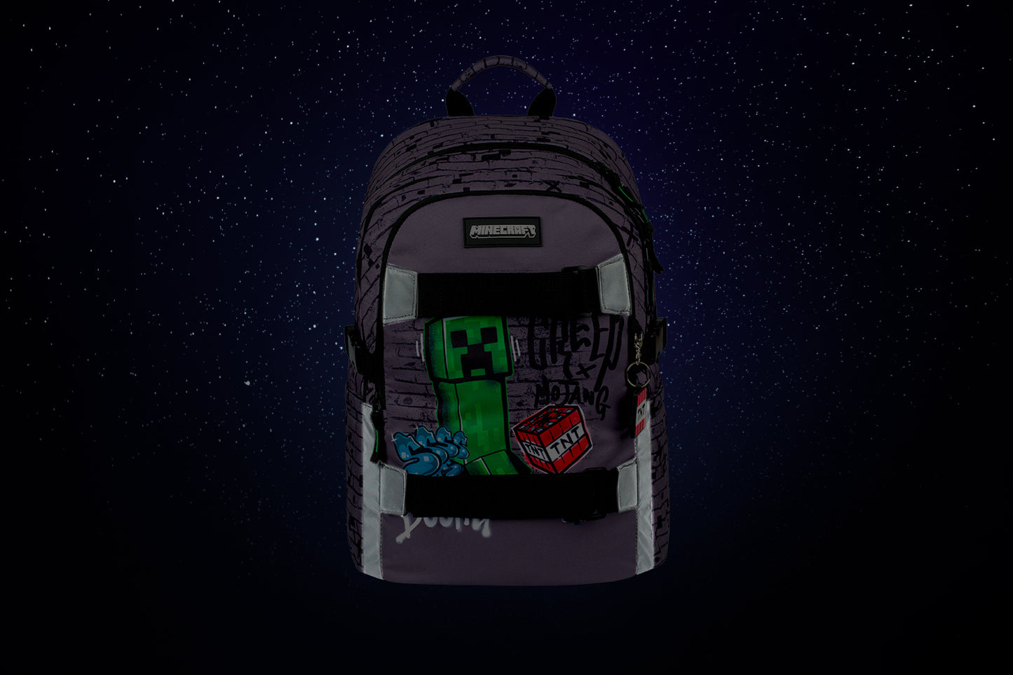Skate Minecraft Rucksack-Set 3tlg: Rucksack, Etui, Turnbeutel