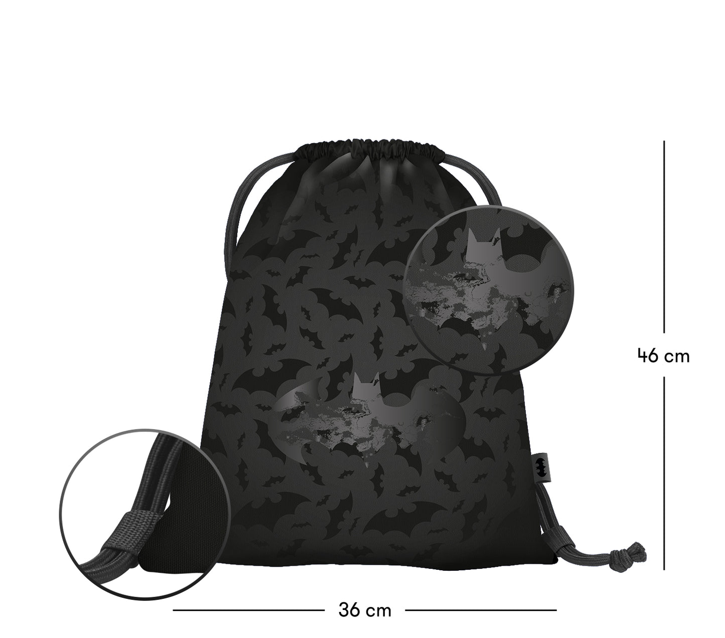 Turnbeutel Batman Schwarz
