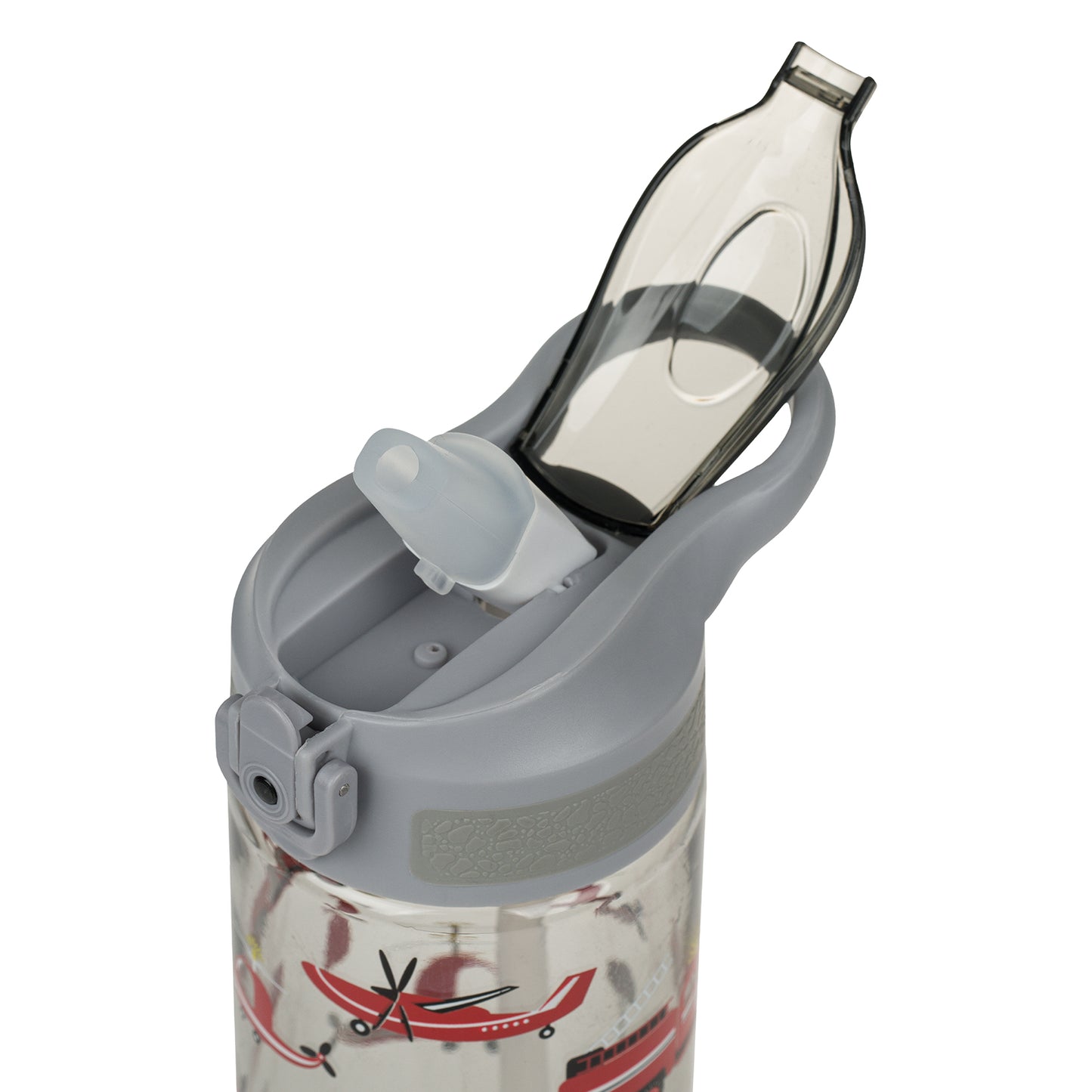 BAAGL Tritan Trinkflasche mit Strohhalm Lebensretter, 500 ml