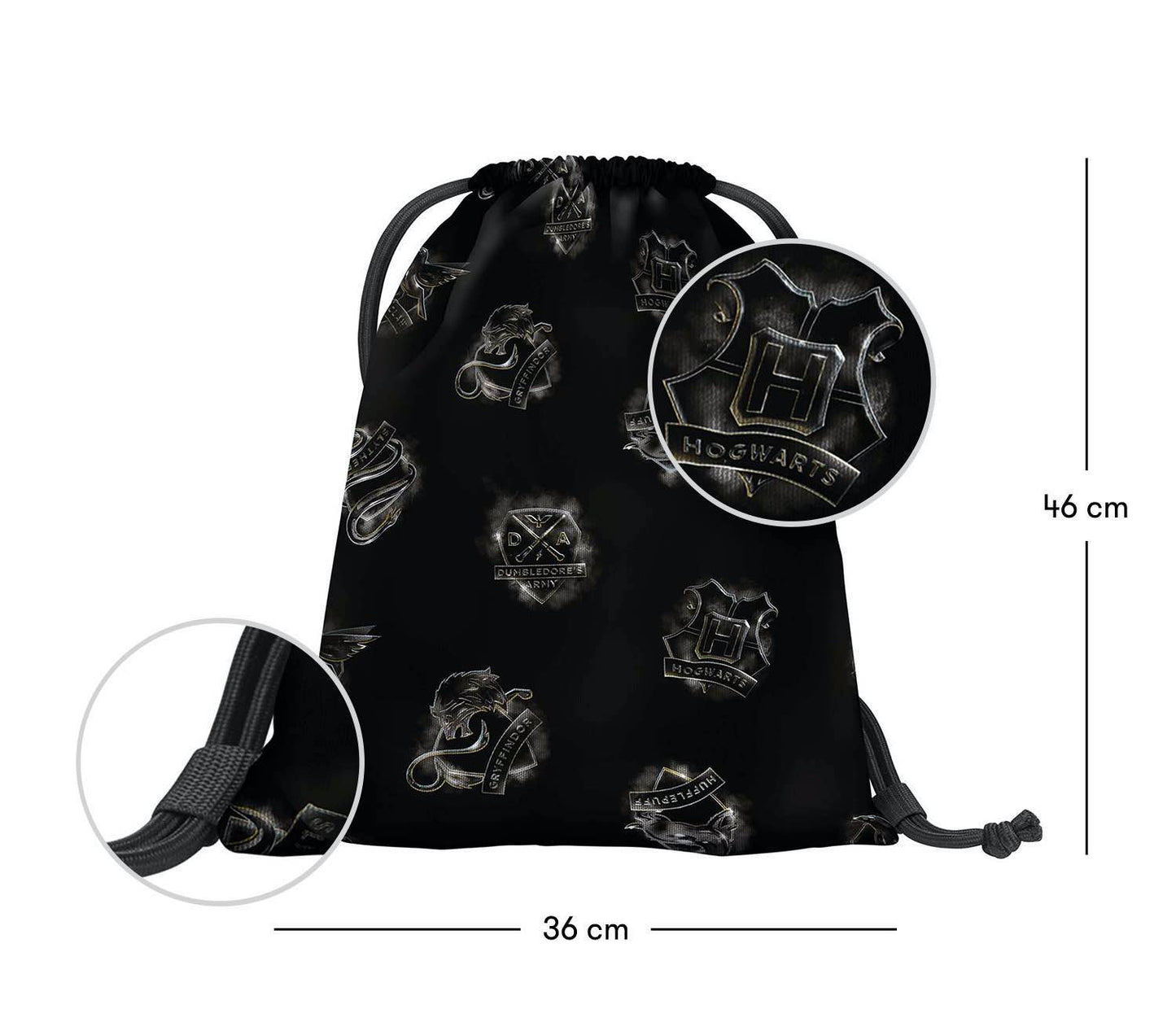Zippy Plus Harry Potter Hogwarts Lumos Schulranzen-Set 3tlg: Schulranzen, Federmäppchen, Turnbeutel