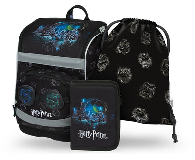 Zippy Plus Harry Potter Hogwarts Lumos Schulranzen-Set 3tlg: Schulranzen, Federmäppchen, Turnbeutel