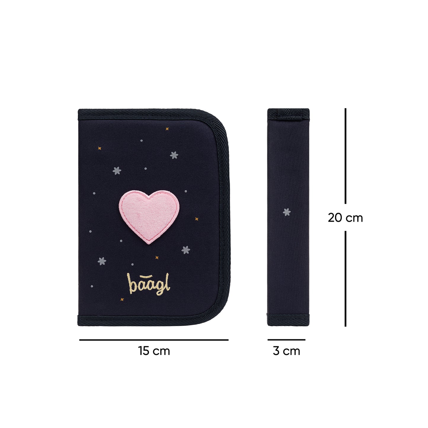 Federmäppchen 1-Fach Unicorn Gold