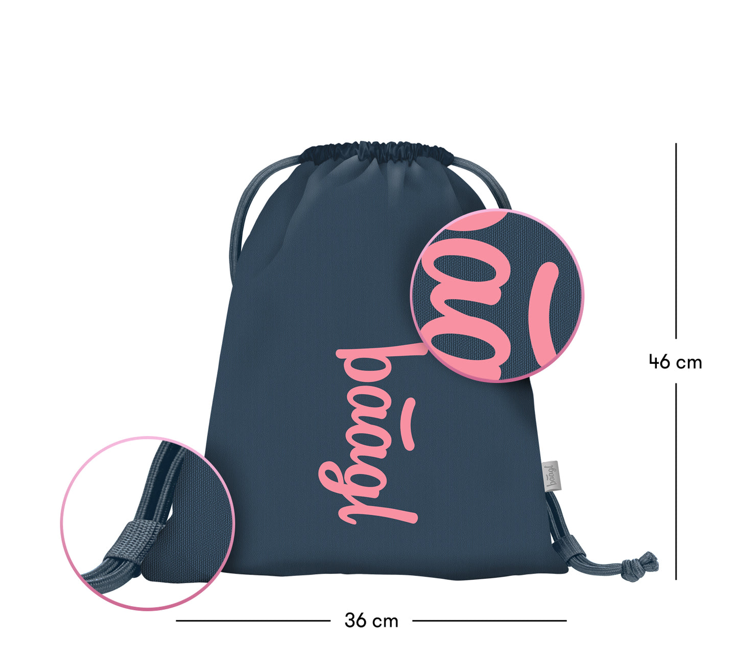 Core Logo Pink Schulrucksack-Set 3tlg.: Schulrucksack, Federmäppchen, Turnbeutel