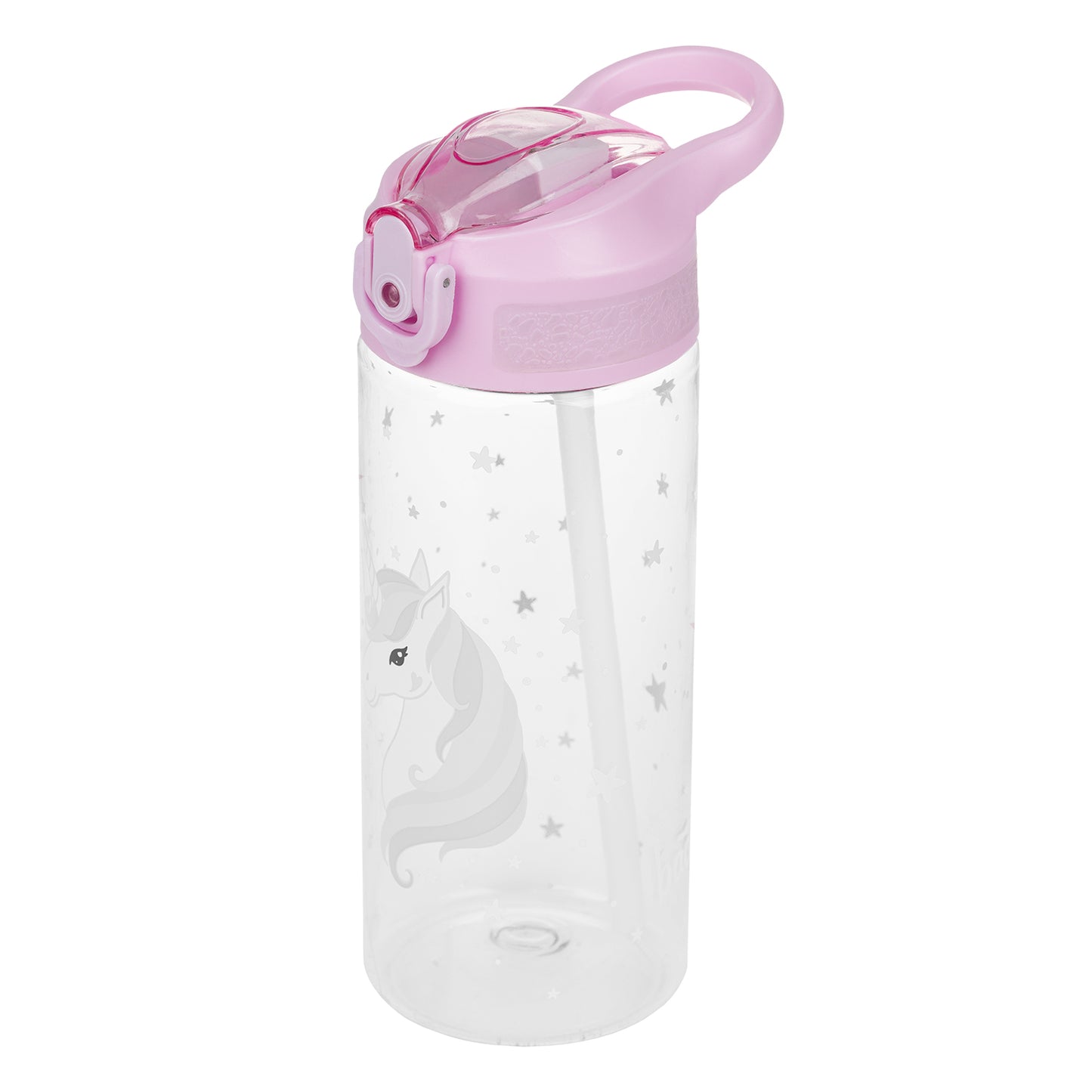 Ersatzdeckel für BAAGL Trinkflasche mit Strohhalm, rosa
