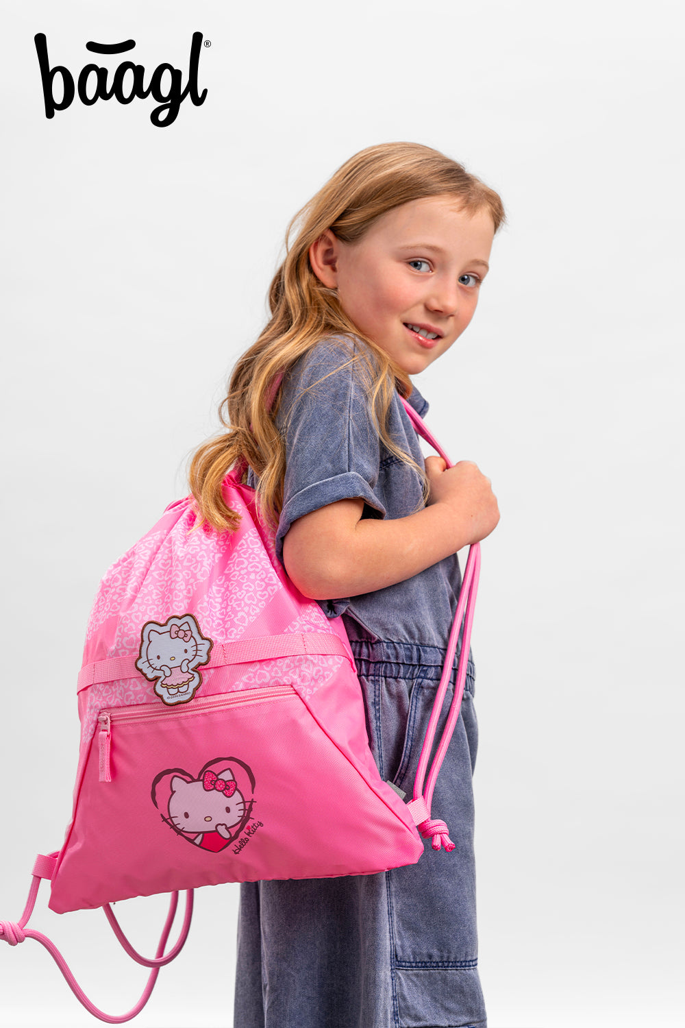 Turnbeutel mit Tasche Hello Kitty Sweet Leopard