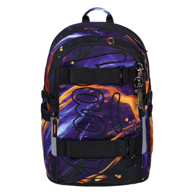 Skate Vibe Schulrucksack-Set 5tlg.: Schulrucksack, Federmäppchen, Sporttasche, Bauchtasche, Laptophülle
