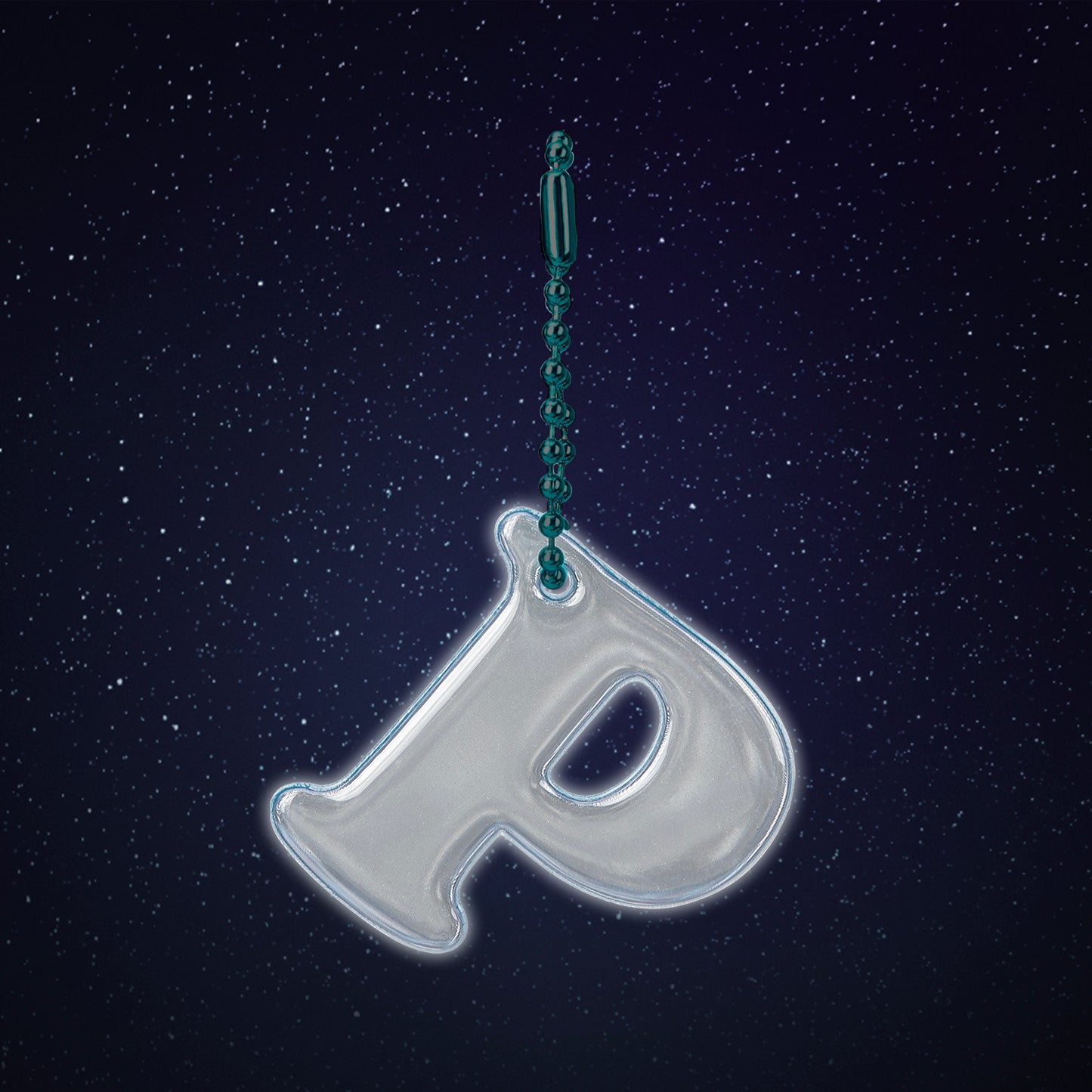 Reflektierender Anhänger Buchstabe P