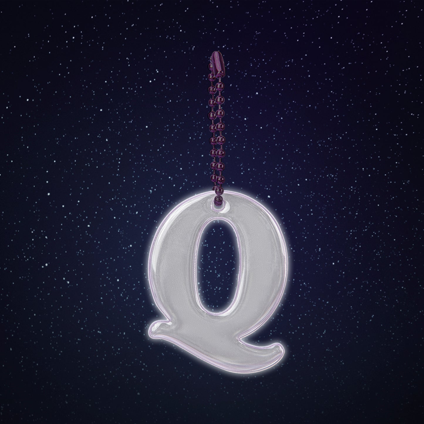 Reflektierender Anhänger Buchstabe Q