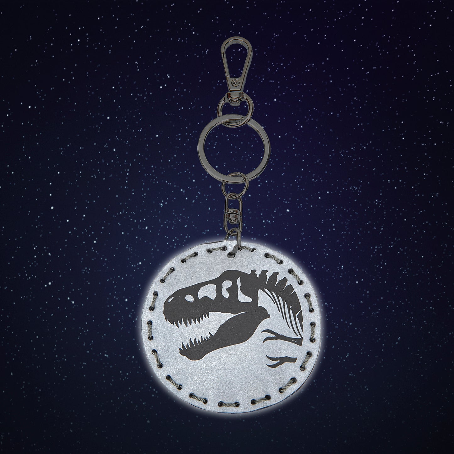 Reflektierender Anhänger Dino