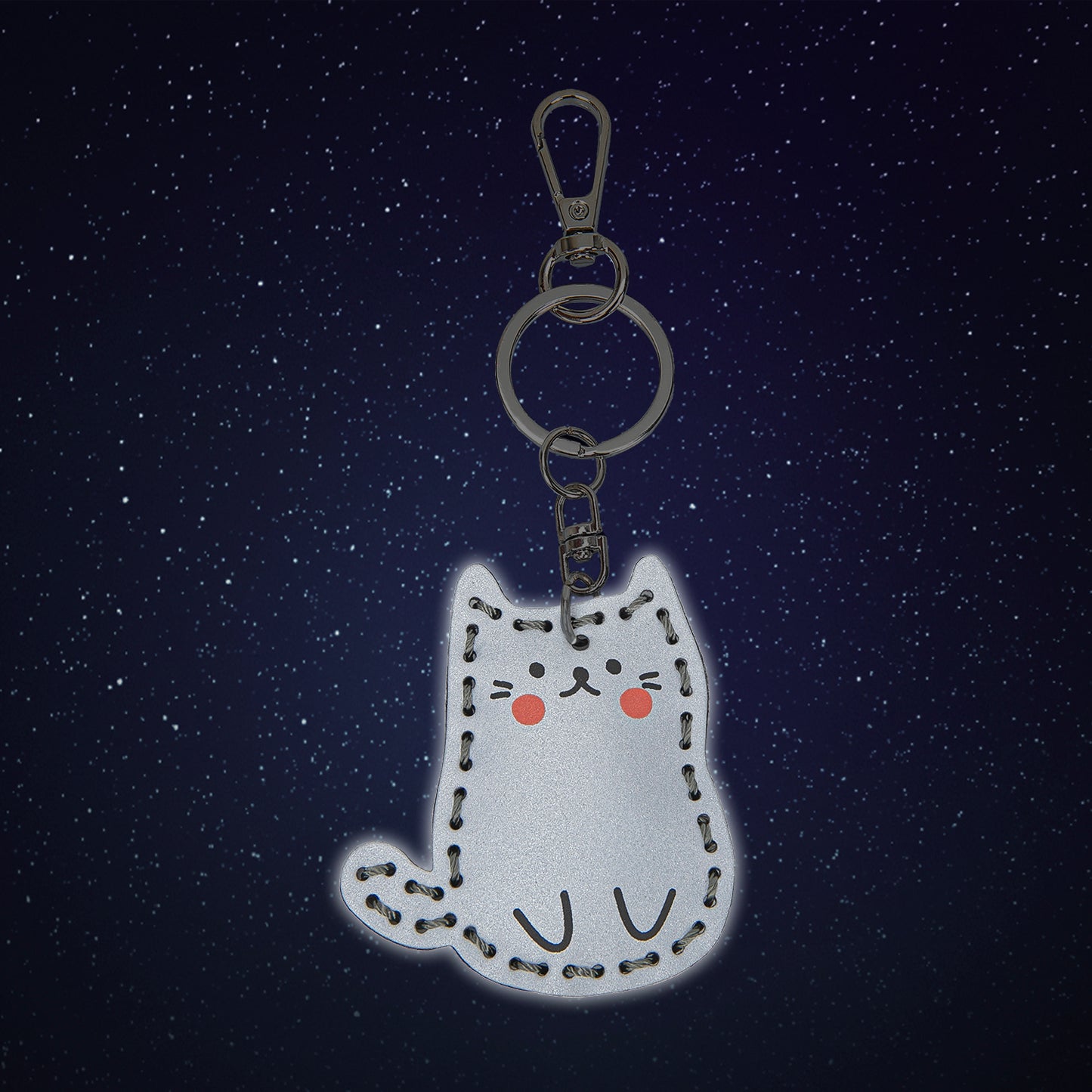 Reflektierender Anhänger Katze