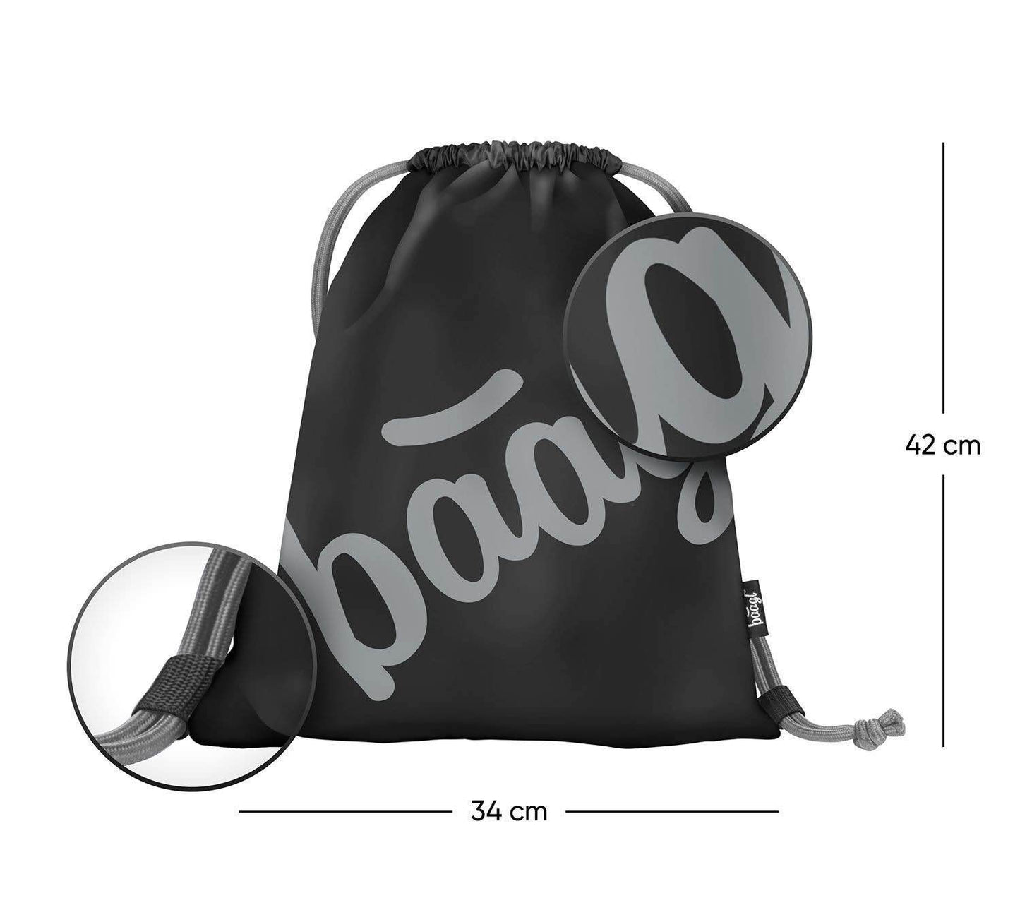 Turnbeutel Skate Black