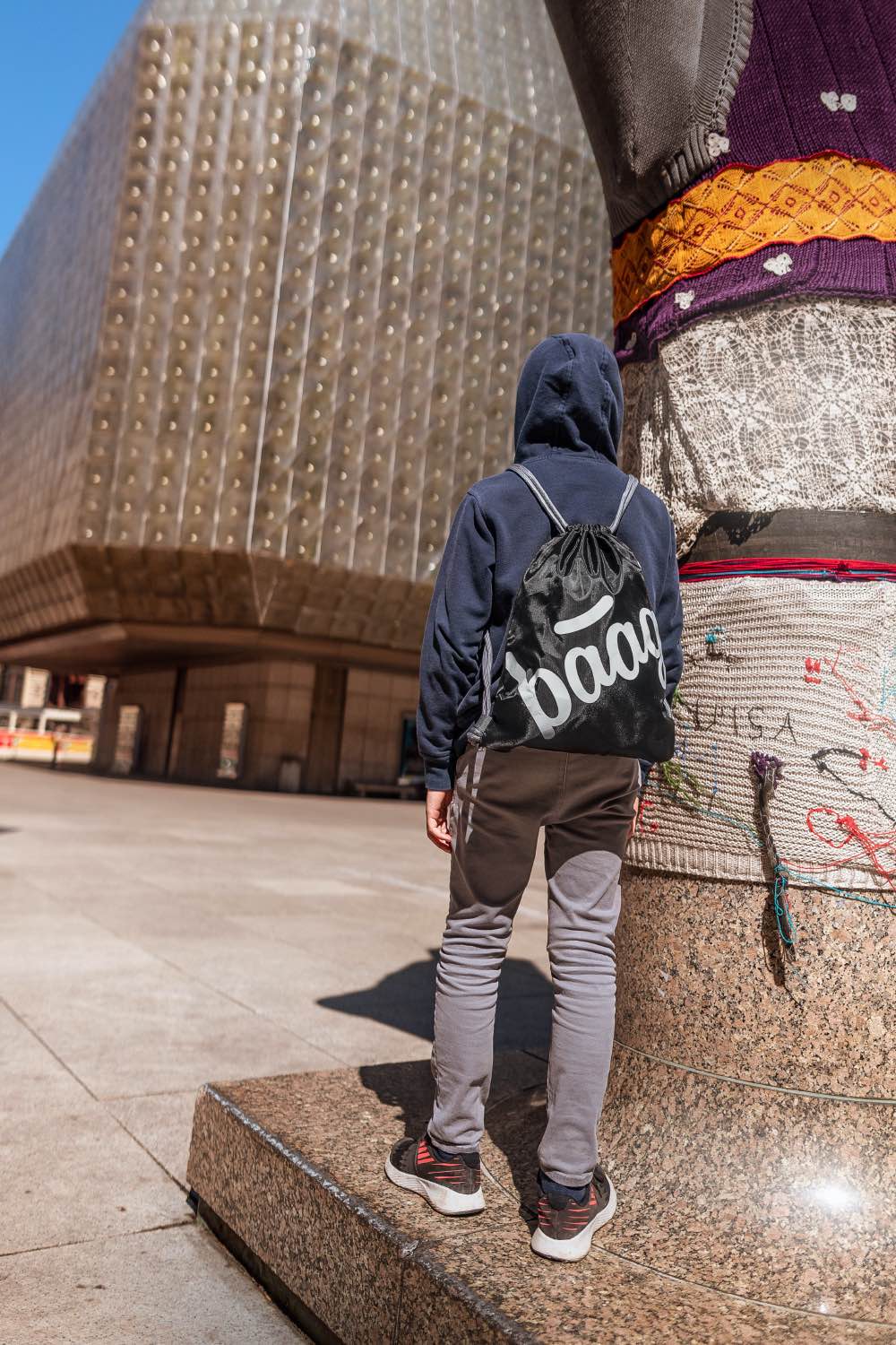 Turnbeutel Skate Black