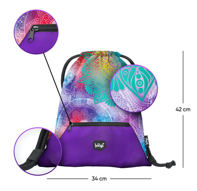 Turnbeutel mit Tasche Mandala