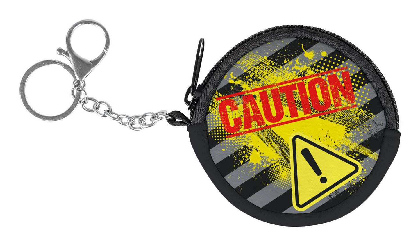 Geldbeutel Caution