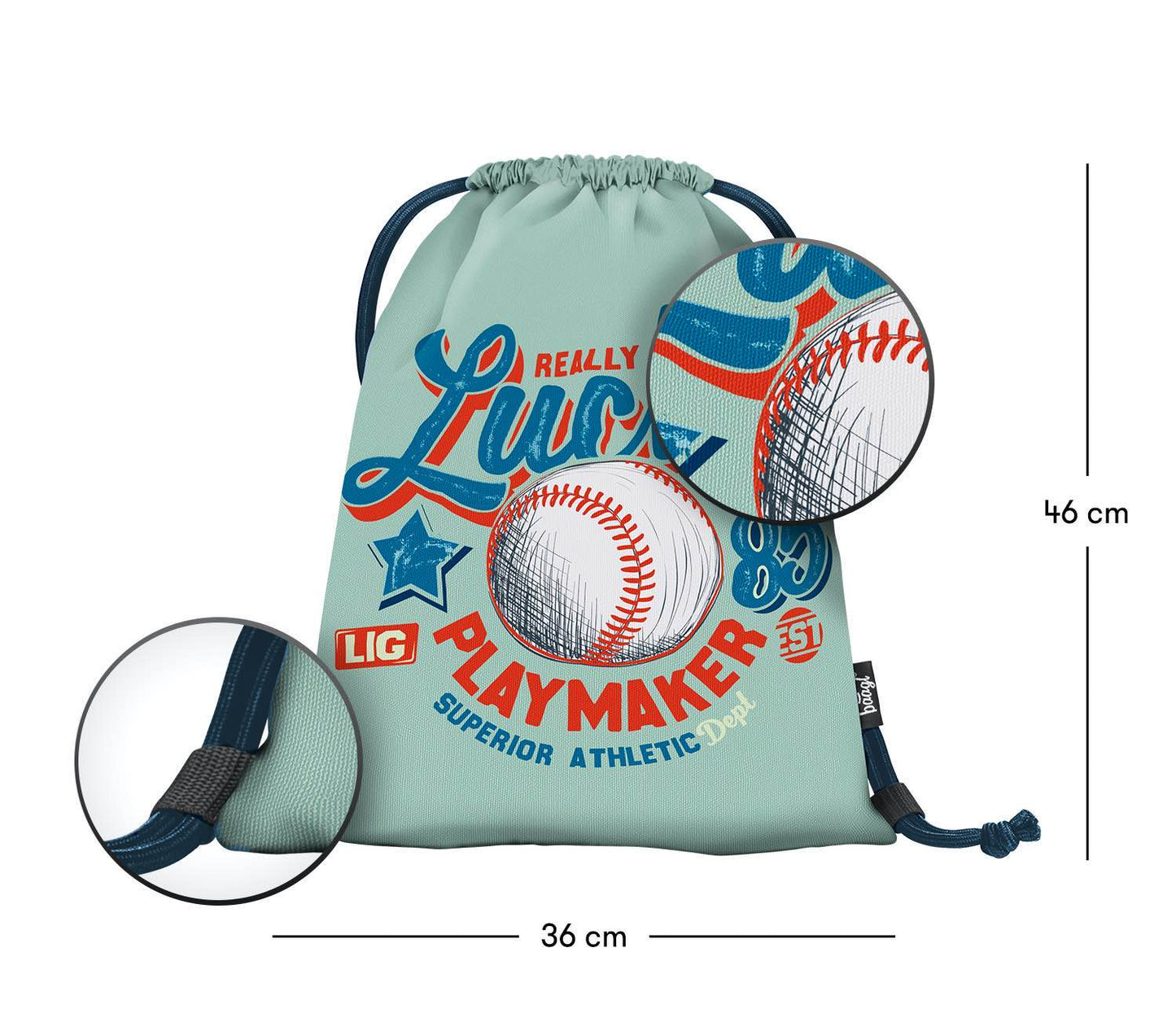 Turnbeutel Baseball LUCKY