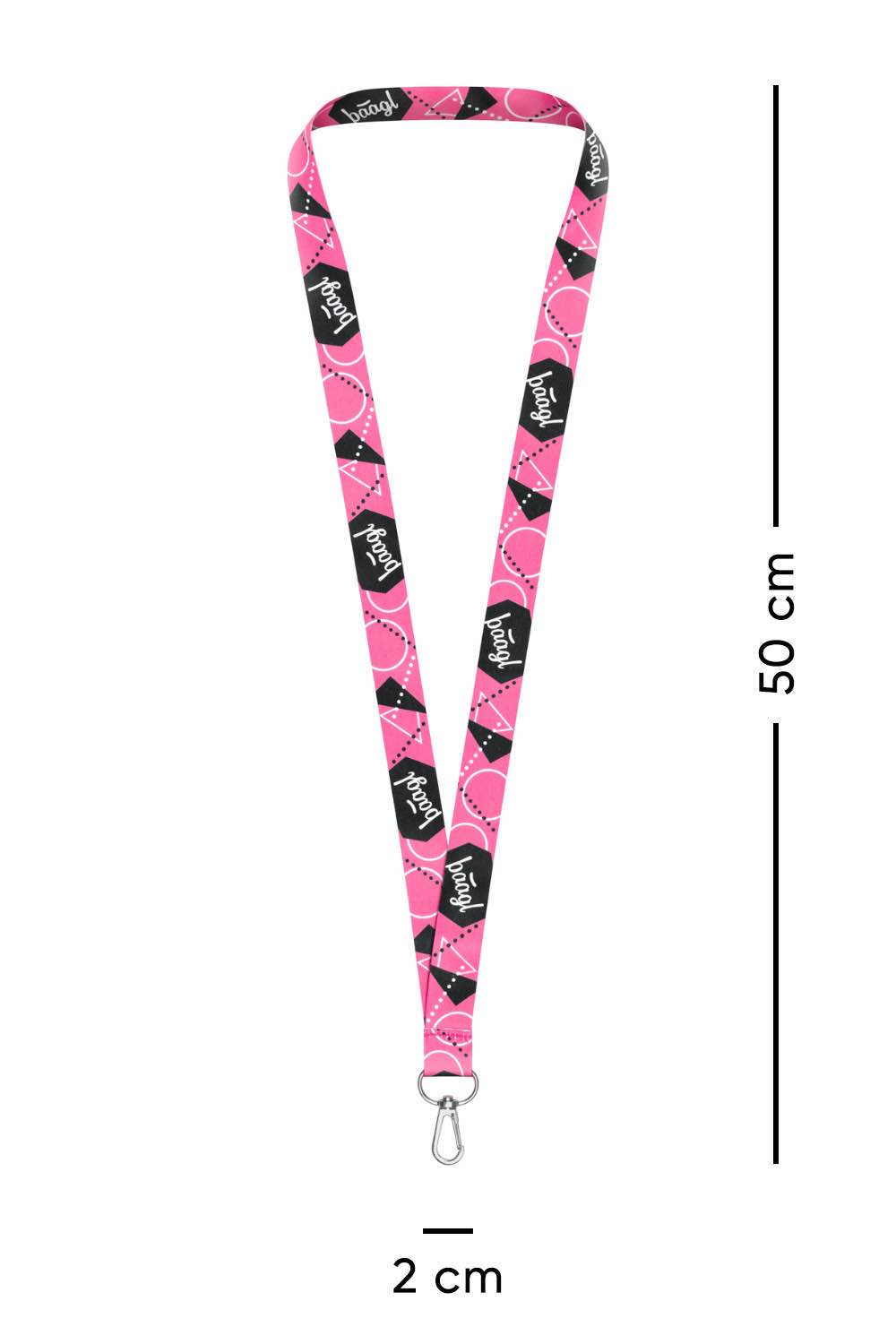 Schlüsselanhänger lang – Lanyard, Rosa