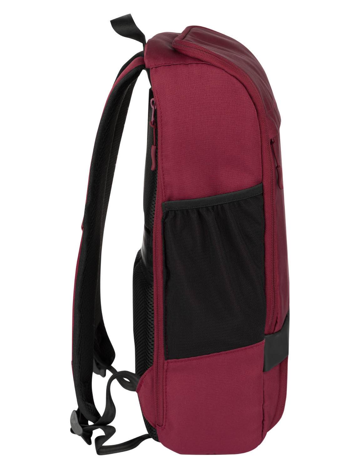 Cityrucksack RPET Bordeauxrot